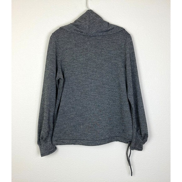 REI Women's Cowl Neck Sweatshirt Size M Gray Drawstring Waist Outdoor - Picture 5 of 5